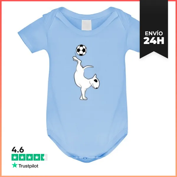 Body Bebé Fútbol Bull Terrier LaTostadora