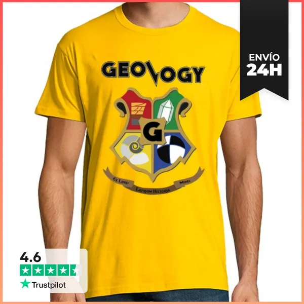 Camiseta Hombre Clásica Geowarts - Paleontología LaTostadora