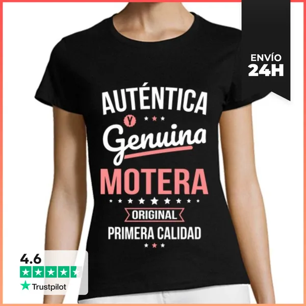 Camiseta Mujer Clásica Autentica Y Genuina Motera Original