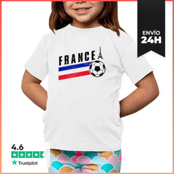 Camiseta Clásica Para Niños Francia Fútbol Raya 2026 LaTostadora