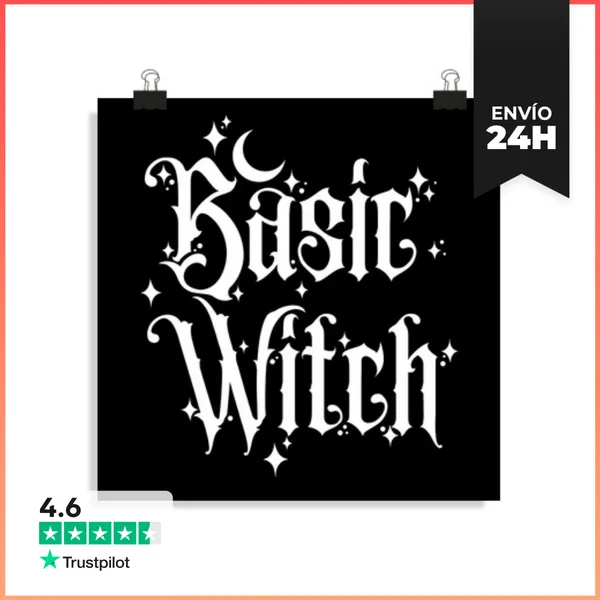 Póster Cuadrado Basic Witch-poster LaTostadora