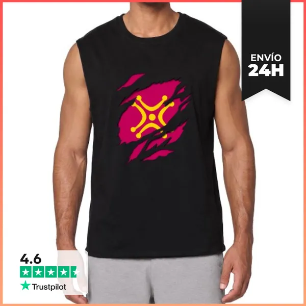 Camiseta Sin Mangas Bandera Labaro Cantabro Cantabria LaTostadora