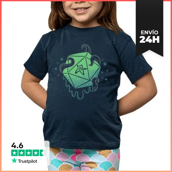 Camiseta Clásica Para Niños Cthulhu Dice LaTostadora