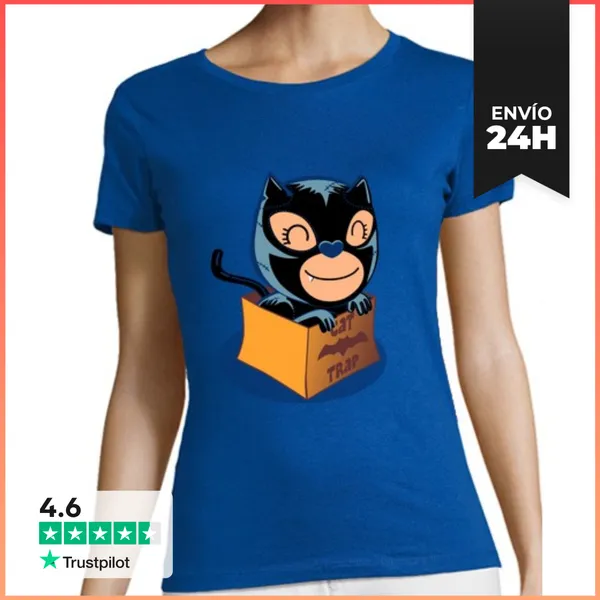 Camiseta Mujer Clásica Como Atrapar A Catwoman LaTostadora