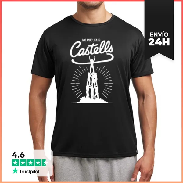 Camiseta Deportiva Hombre No Pug Faig Castells LaTostadora