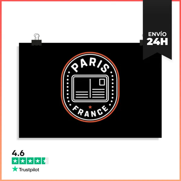 Póster Horizontal Viaje A París Viaje Francia Torre Eiffel