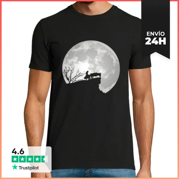 Camiseta Hombre Clásica Piano Teclado Instrumento Pianista Comp