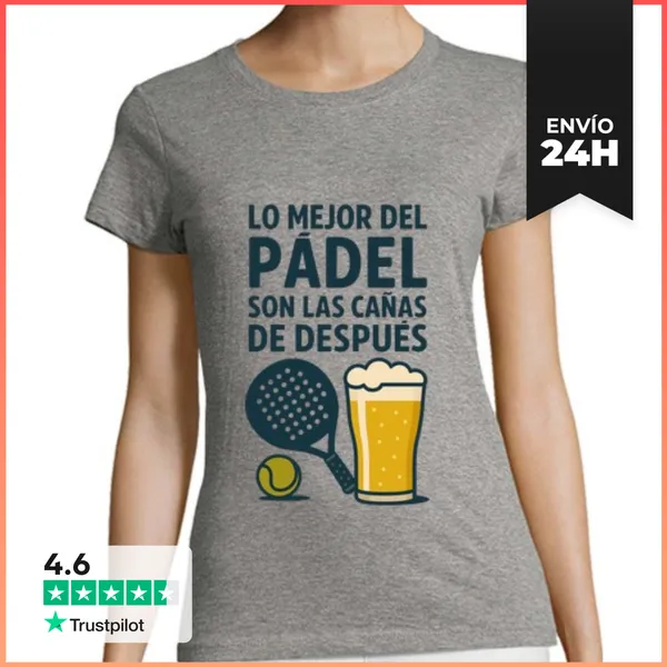 Camiseta Mujer Clásica Padel LaTostadora