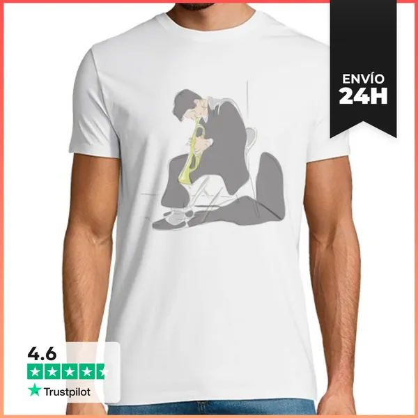 Camiseta Hombre Clásica Chet Baker LaTostadora