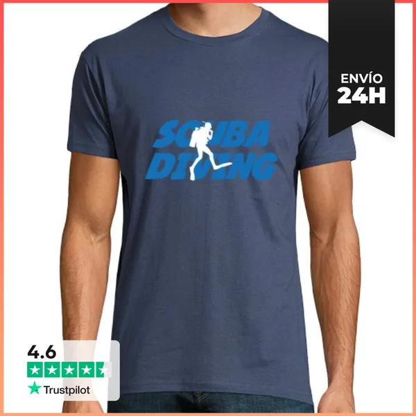 Camiseta Hombre Clásica Camiseta Camisa De Hombre De Buceo, Dril