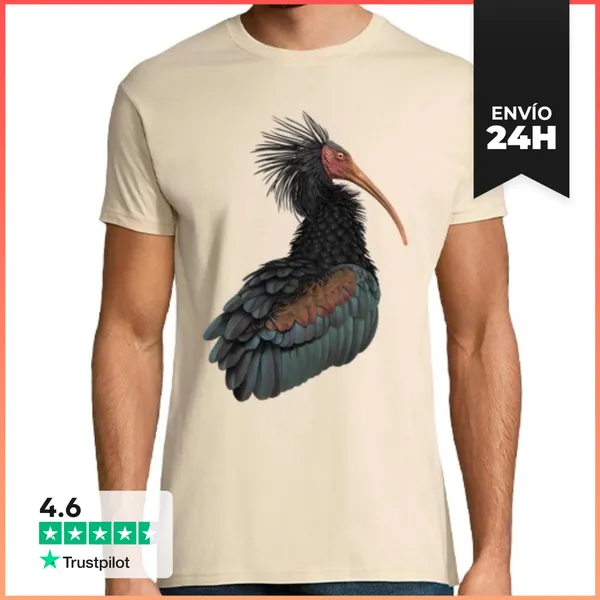 Camiseta Hombre Clásica Ibis Eremita LaTostadora