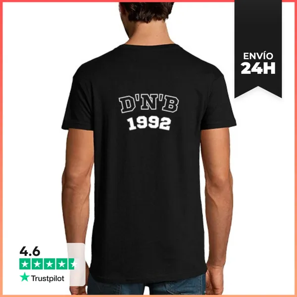 Camiseta Hombre Clásica Ropa Dnb Festival De Música Dnb Drum And