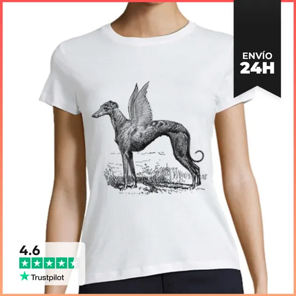 Camiseta Mujer Clásica Camiseta Greyhound Divine Chica