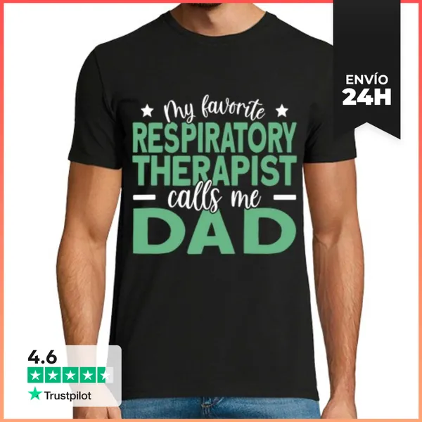 Camiseta Hombre Clásica Mens Mi Terapeuta Respiratorio Favorito