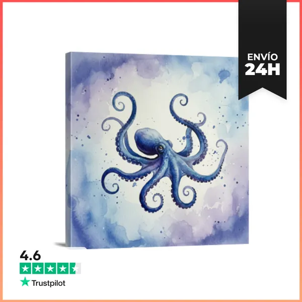 Lienzo Cuadrado Pulpo LaTostadora