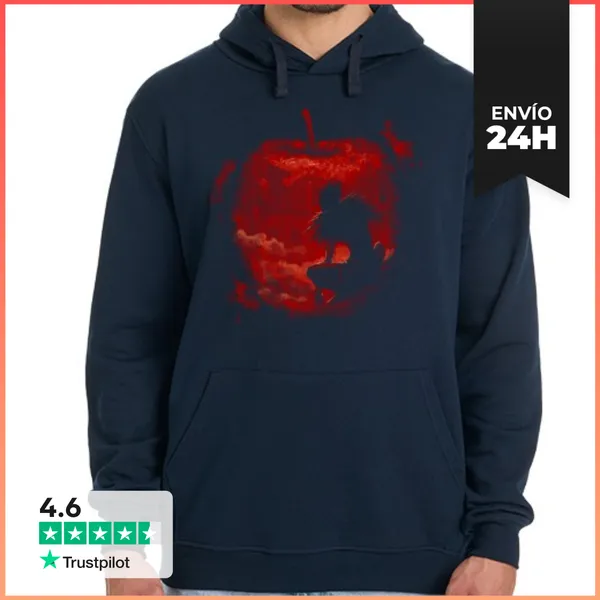 Sudadera Unisex Con Capucha Me Encantan Las Manzanas LaTostadora