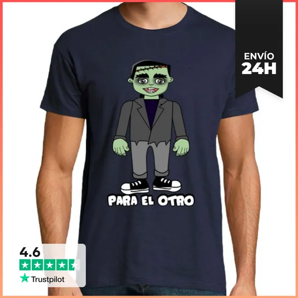 Camiseta Hombre Clásica Cooltee HECHOS EL UNO PARA EL OTRO X2 .