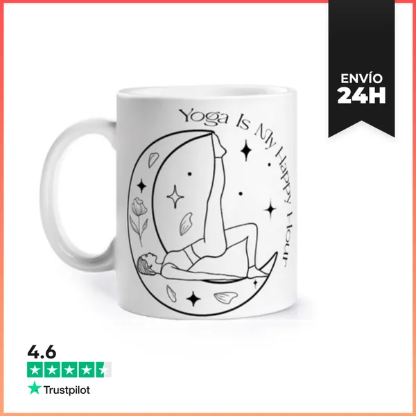 Taza Yoga Happy Your Self Taza De Profesor De Meditación Para