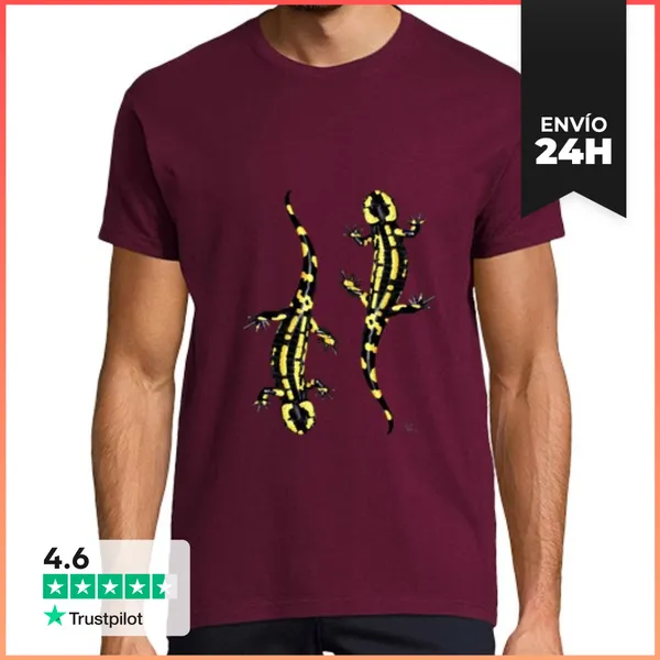 Camiseta Hombre Clásica Salamandras LaTostadora