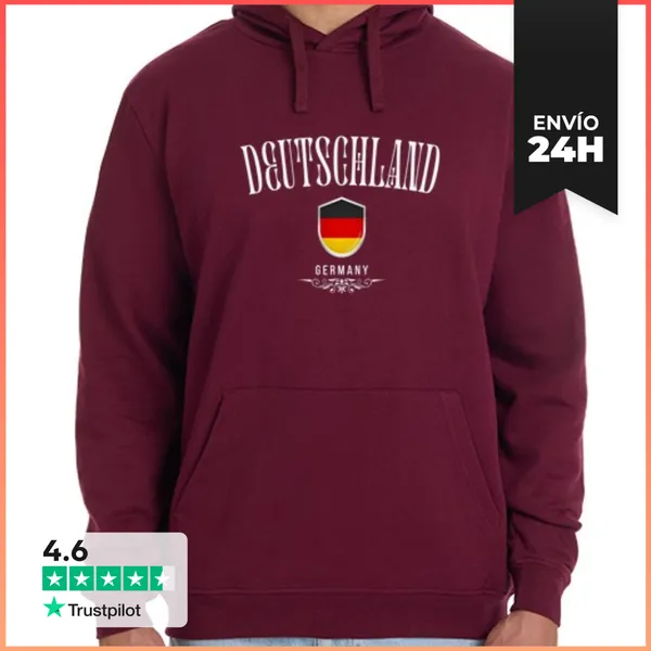 Sudadera Unisex Con Capucha Alemania Bandera, Orgullo Alemán