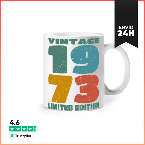 Taza Aniversario 1973 - Vintage 1973 LaTostadora