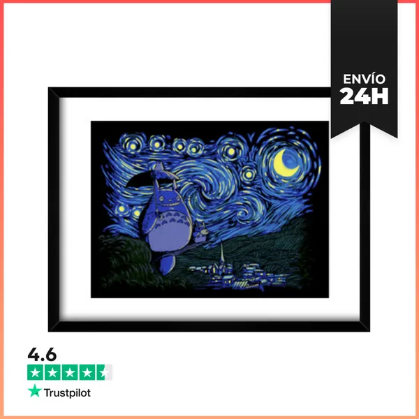 Cuadro Con Marco Horizontal Starry-Neighbor LaTostadora