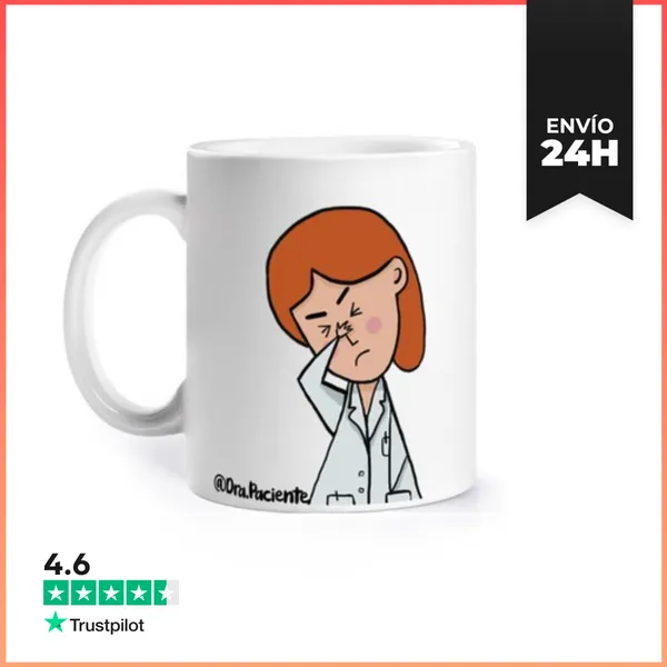 Taza Dra Paciente Facepalm LaTostadora