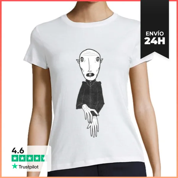 Camiseta Mujer Clásica Nosferatu LaTostadora
