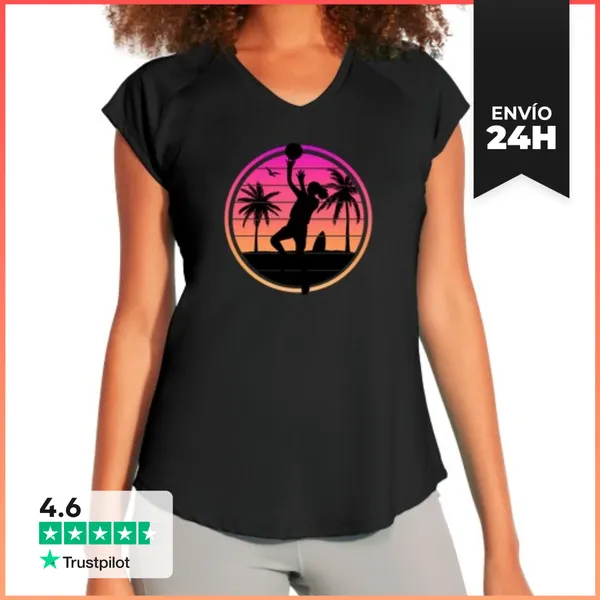 Camiseta Deportiva Mujer Basketball Chica LaTostadora