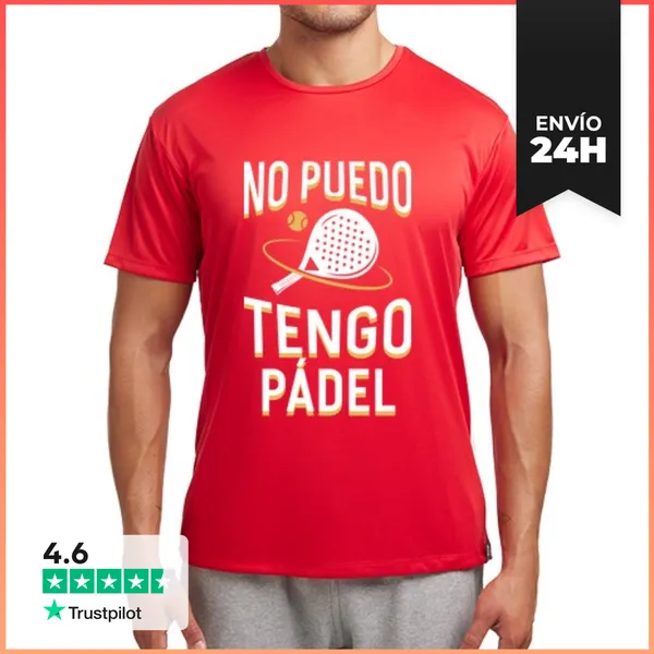 Camiseta Deportiva Hombre Tengo Pádel LaTostadora