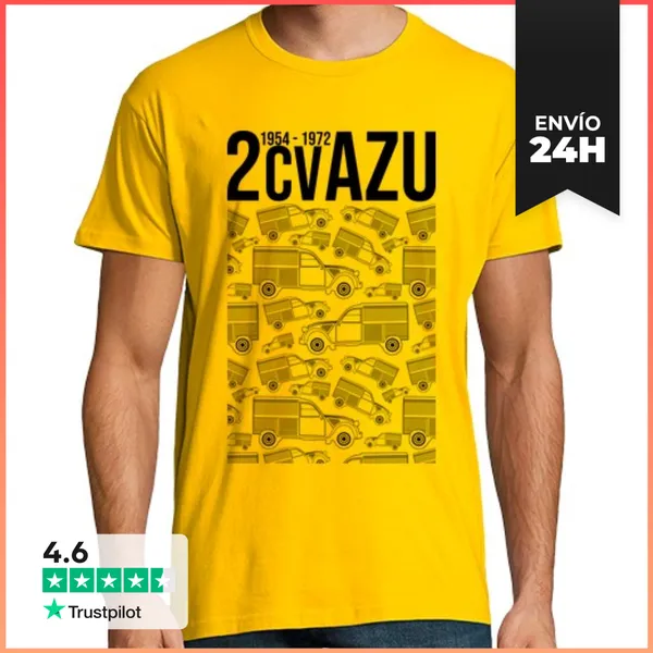 Camiseta Hombre Clásica 2cv AZU LaTostadora