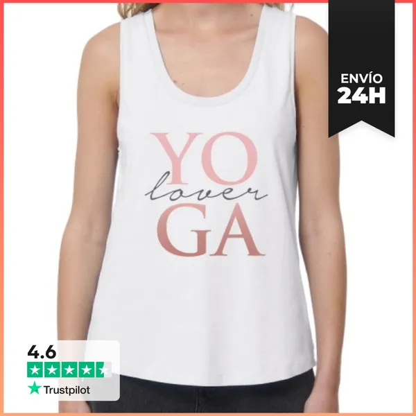Camiseta Mujer Sin Mangas, Loose Fit Mujer, Sin Mangas, Blanca