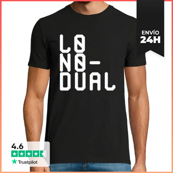 Camiseta Hombre Clásica LOGO GRANDE CENTRO BLANCO LaTostadora