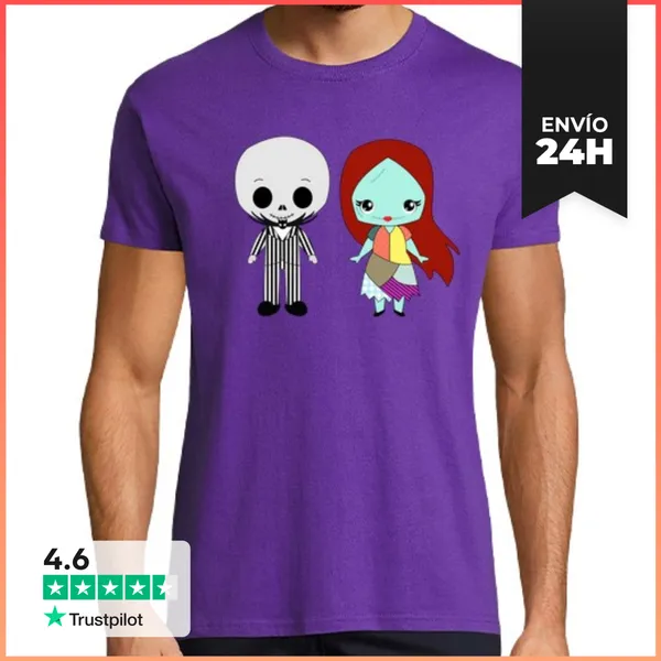 Camiseta Hombre Clásica Pesadilla Antes De Navidad LaTostadora
