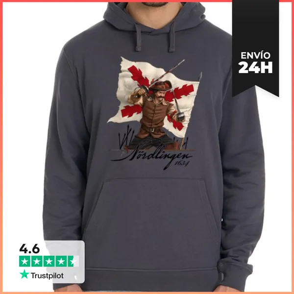 Sudadera Unisex Con Capucha Nordlingen 1634 LaTostadora