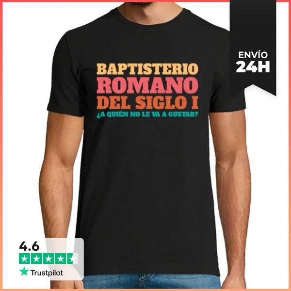 Camiseta Hombre Clásica Baptisterio Romano Del Siglo I