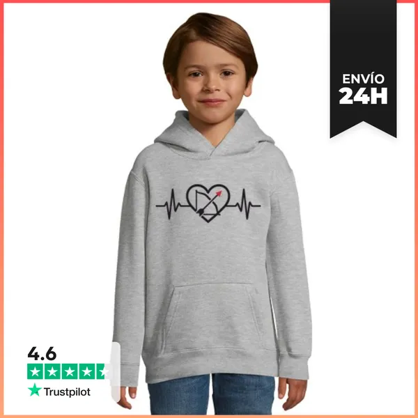 Sudadera Para Niños Con Capucha Me Encanta El Tiro Con Arco