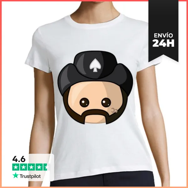 Camiseta Mujer Clásica Lemmy Beisbol Mujer LaTostadora