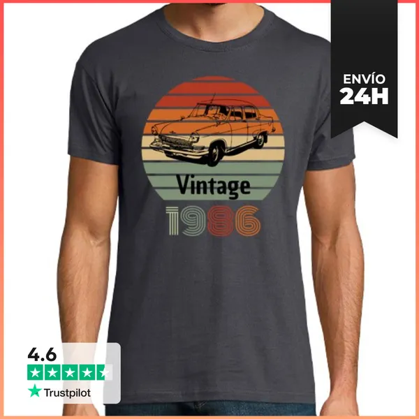 Camiseta Hombre Clásica Año 1986 LaTostadora