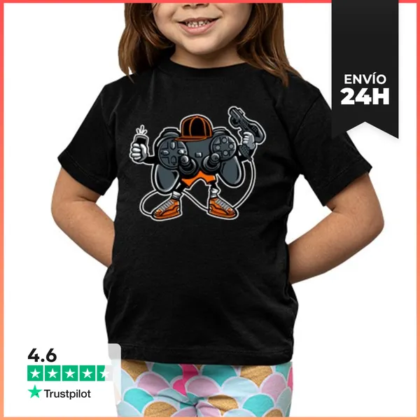 Camiseta Clásica Para Niños Let´s Play 2 LaTostadora