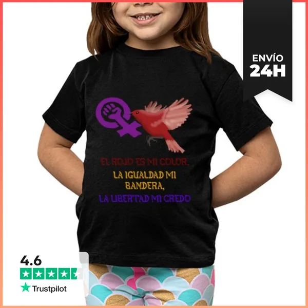 Camiseta Clásica Para Niños El Rojo Es Mi Color LaTostadora