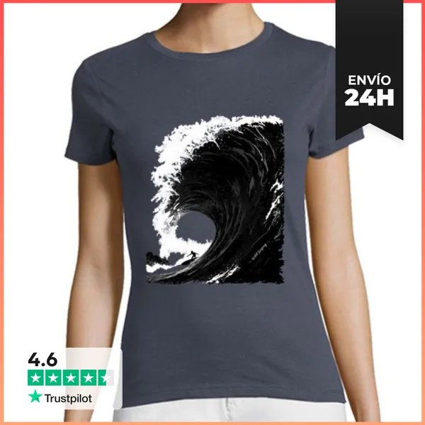 Camiseta Mujer Clásica Wild Surfing LaTostadora