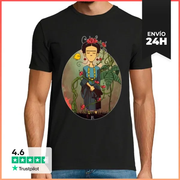 Camiseta Hombre Clásica Frida LaTostadora
