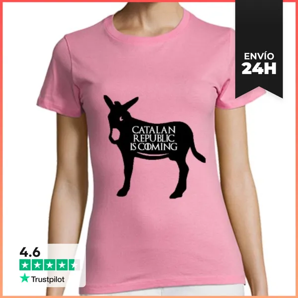 Camiseta Mujer Clásica Ruc Català Catalan Republic LaTostadora