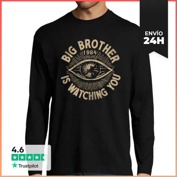Camiseta Hombre Manga Larga Hermano Mayor LaTostadora