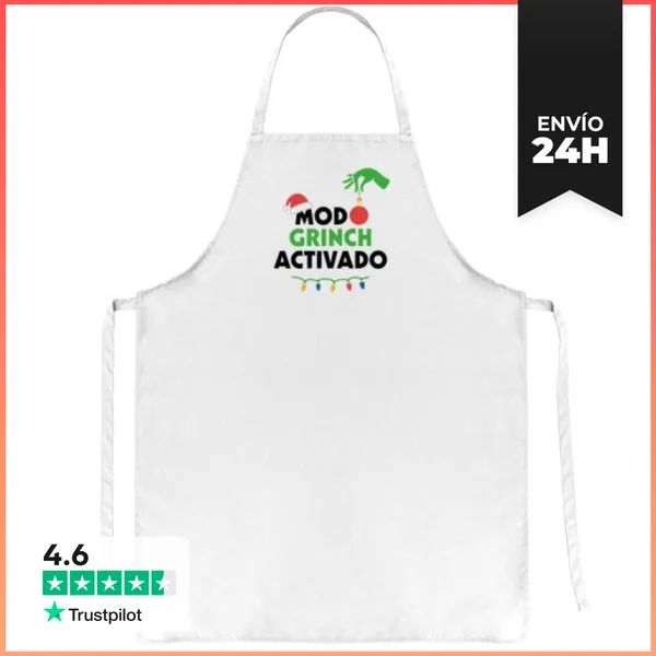 Delantal GRINCH ANTI NAVIDAD LaTostadora
