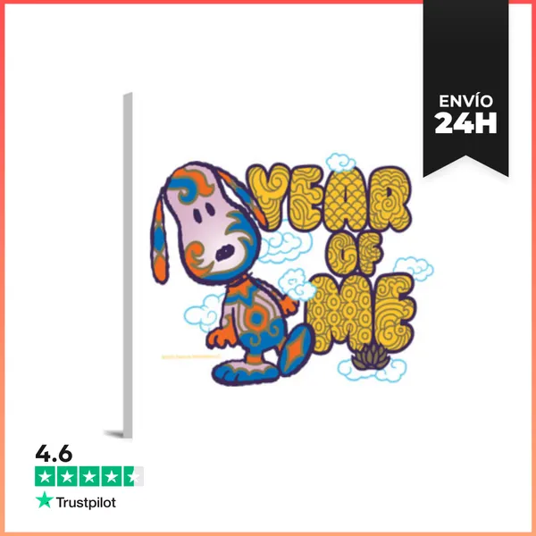 Lienzo Cuadrado Snoopy Year Of Me LaTostadora