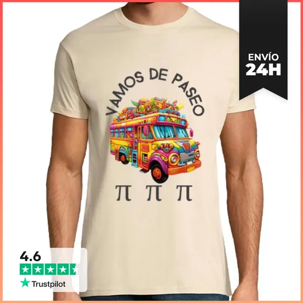 Camiseta Hombre Clásica Vamos De Paseo PI PI PI LaTostadora