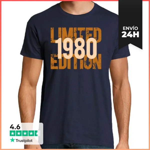 Camiseta Hombre Clásica Edición Limitada 1980 LaTostadora