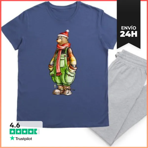 Pijama OSO CON PETO. Pijama LaTostadora